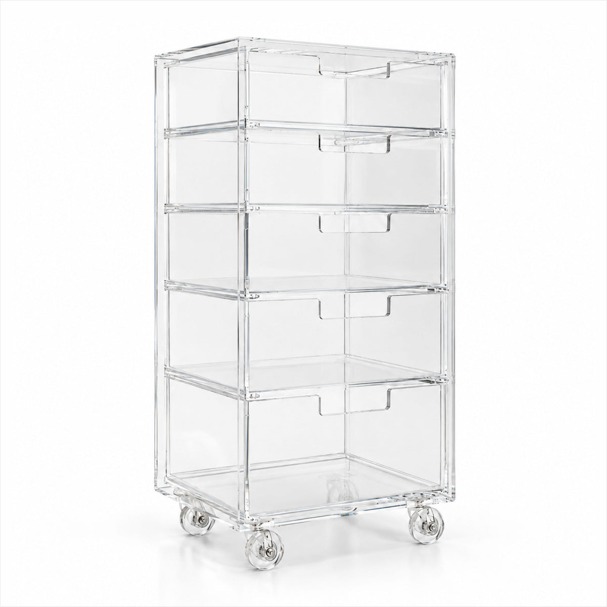 Gaveteiro Organizador Móvel Compacto 5 Gavetas - H=65cm