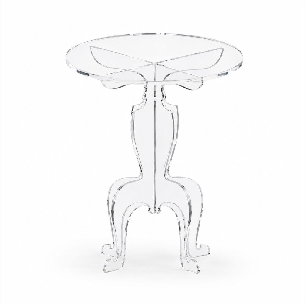 Mesa de Canto Provençal em Acrílico Cristal