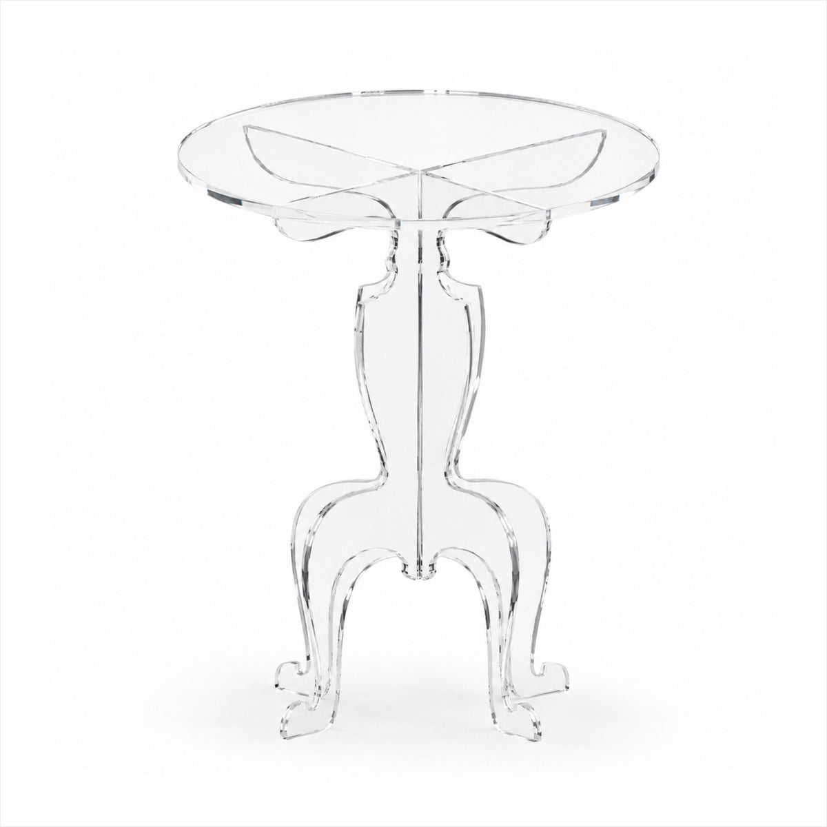 Mesa de Canto Provençal em Acrílico Cristal