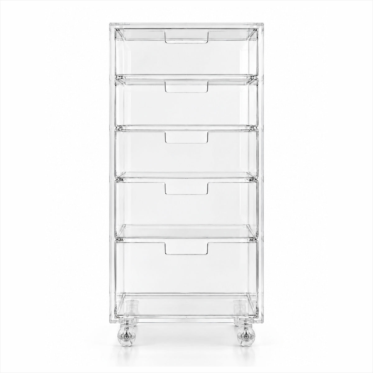 Gaveteiro Organizador Móvel Compacto 5 Gavetas - H=65cm