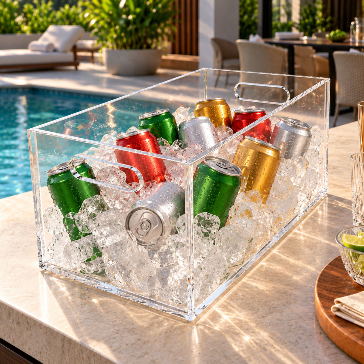 Champanheira em Acrílico Cristal Premium