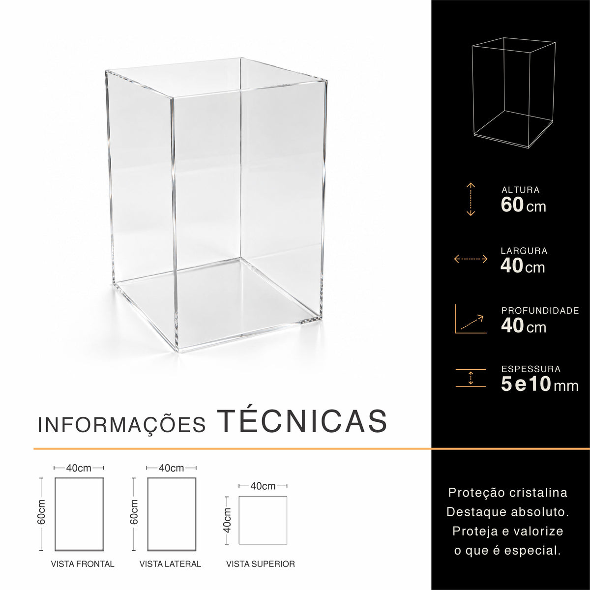 Caixa Expositora Vertical