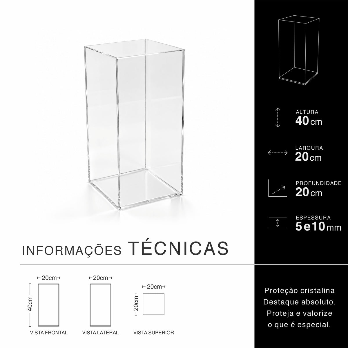 Caixa Expositora Vertical