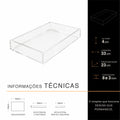 Bandeja ESSENCIAL em Acrílico Cristal Premium