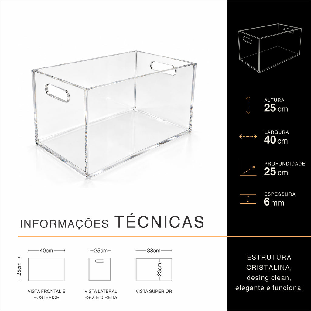 Champanheira em Acrílico Cristal Premium