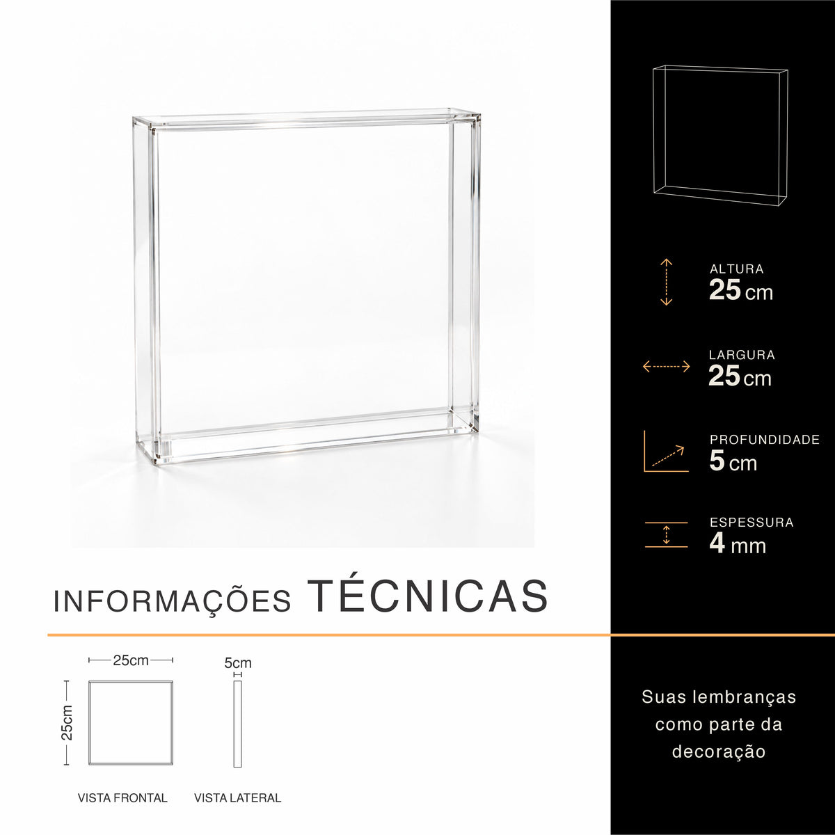 Moldura Quadro | Mesa e parede