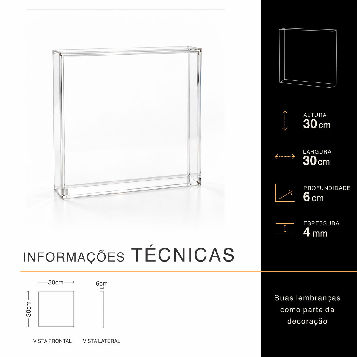 Moldura Quadro | Mesa e parede