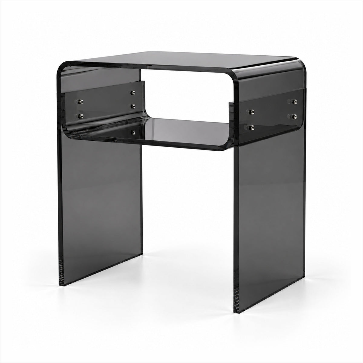 Mesa de Canto Montável em Acrílico Cristal