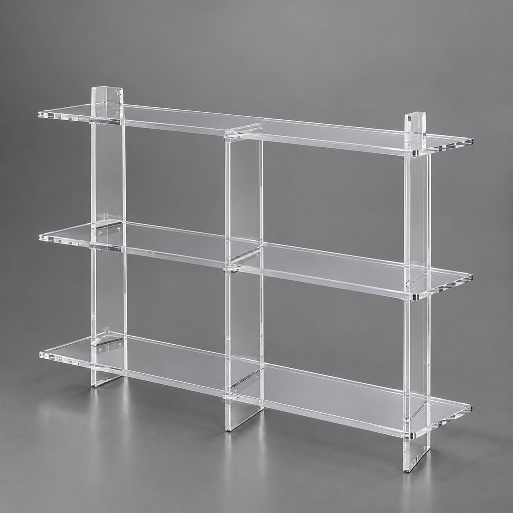 Aparador SLIM 3 Prateleiras em Acrílico Cristal