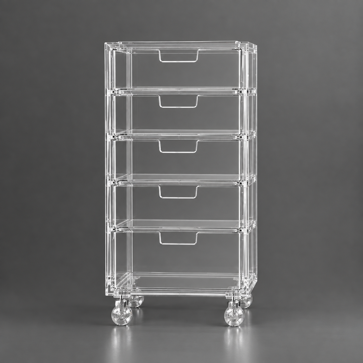 Gaveteiro Organizador Móvel Compacto 5 Gavetas - H=65cm