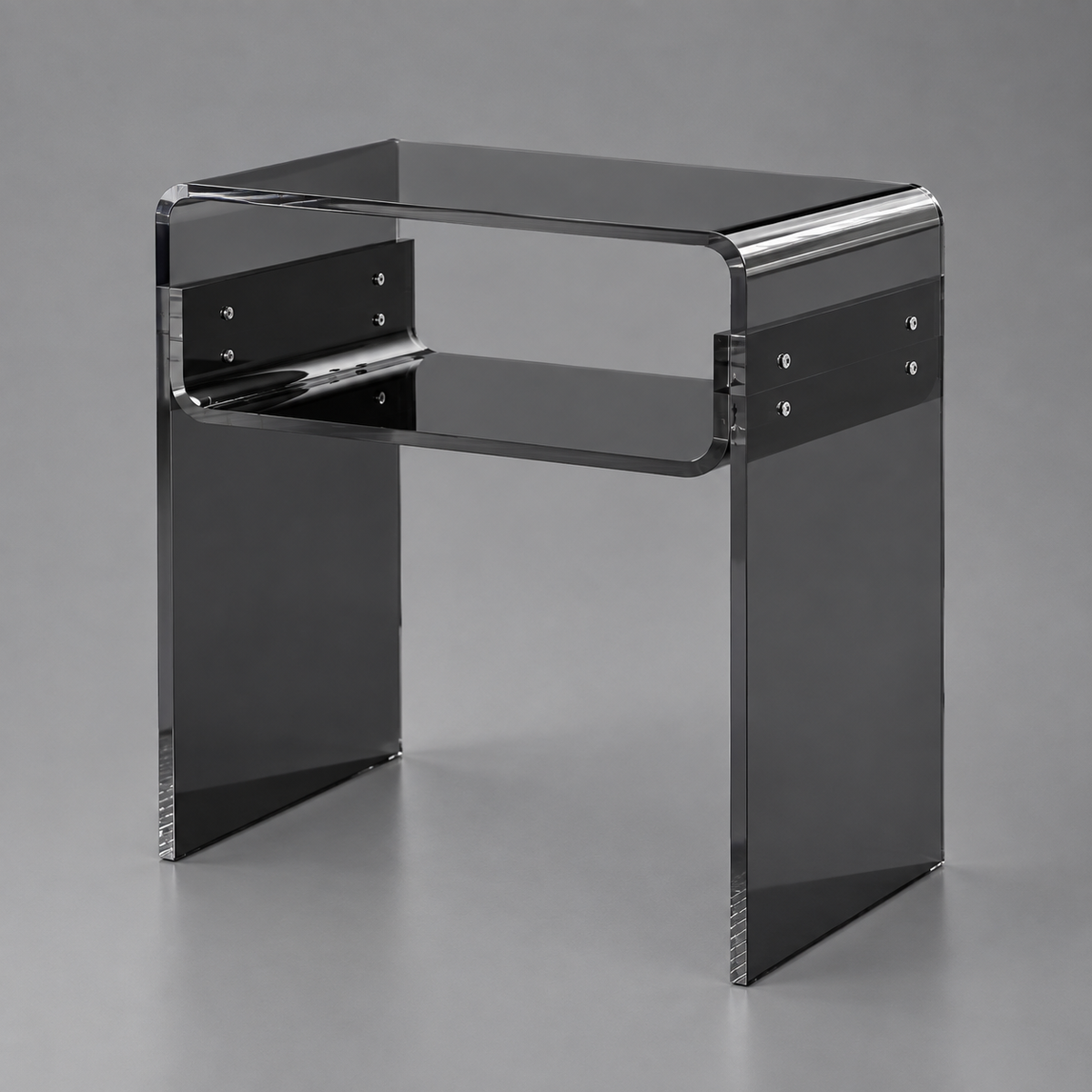 Mesa de Canto Montável em Acrílico Cristal