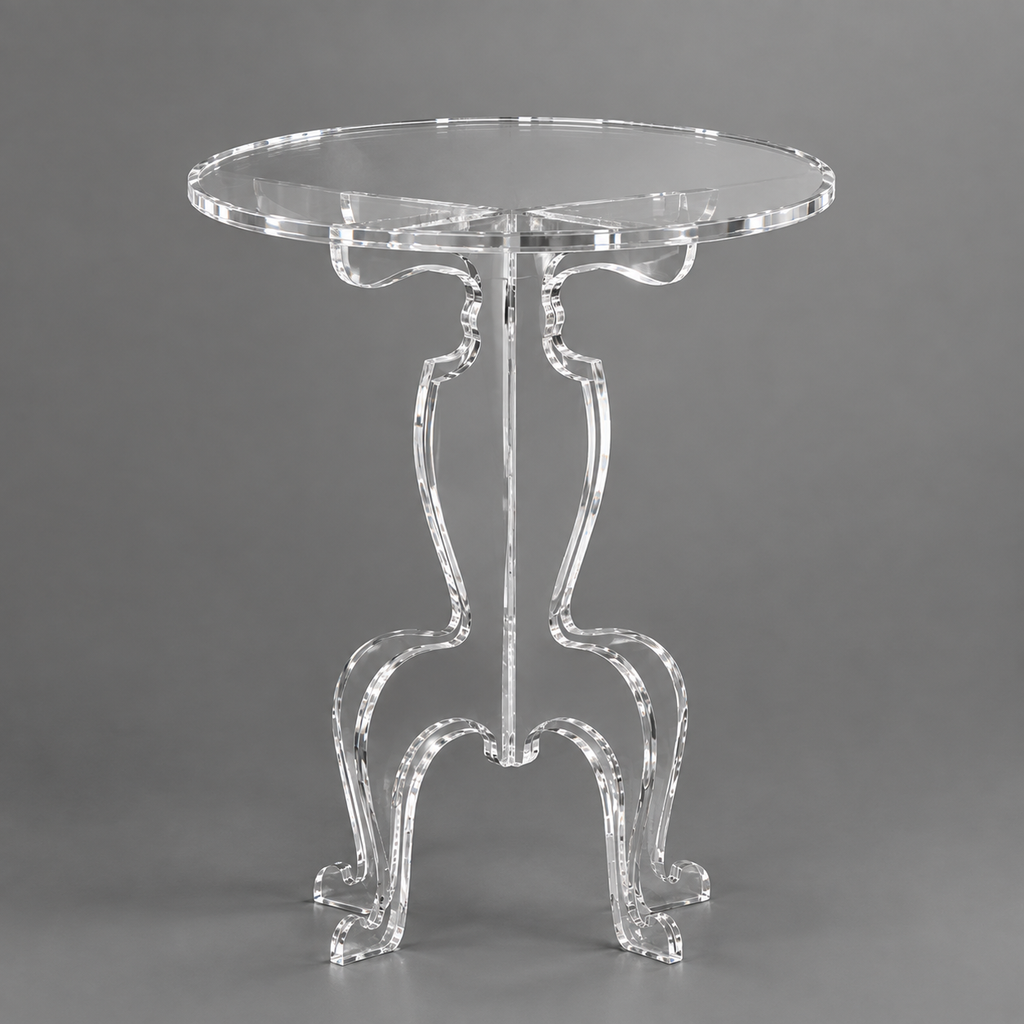 Mesa de Canto Provençal em Acrílico Cristal