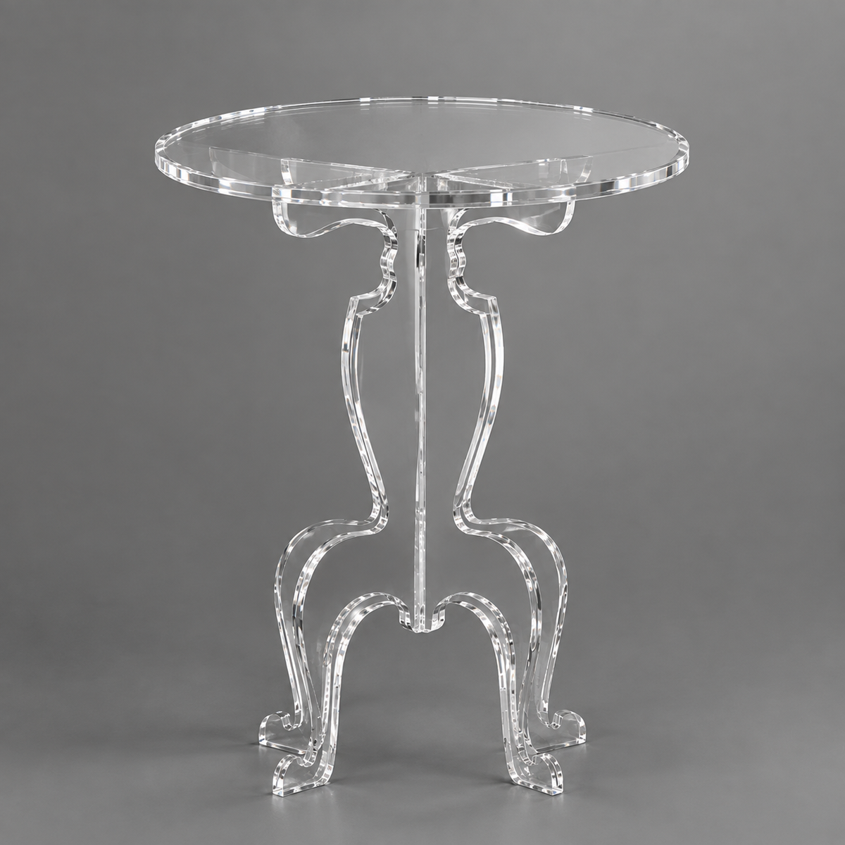 Mesa de Canto Provençal em Acrílico Cristal