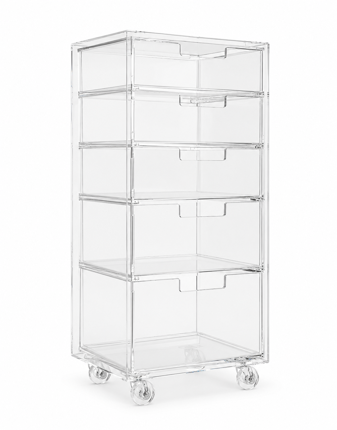 Gaveteiro Organizador Móvel Compacto 5 Gavetas - H=65cm