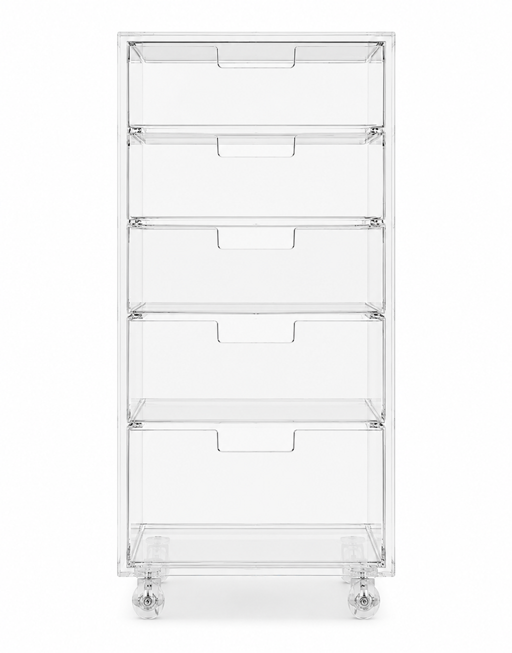Gaveteiro Organizador Móvel Compacto 5 Gavetas - H=65cm
