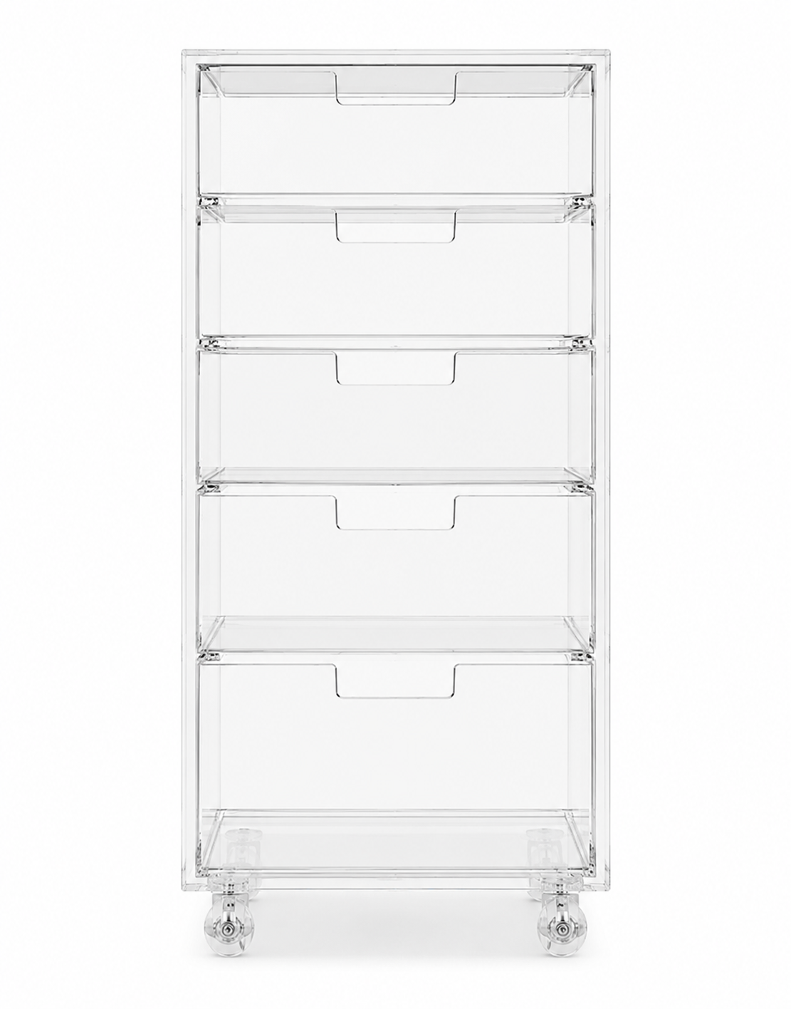 Gaveteiro Organizador Móvel Compacto 5 Gavetas - H=65cm