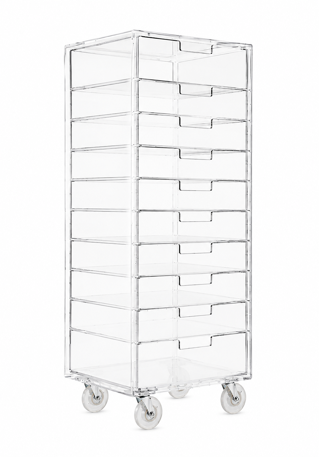 Gaveteiro organizador móvel 10 gavetas - H=85cm