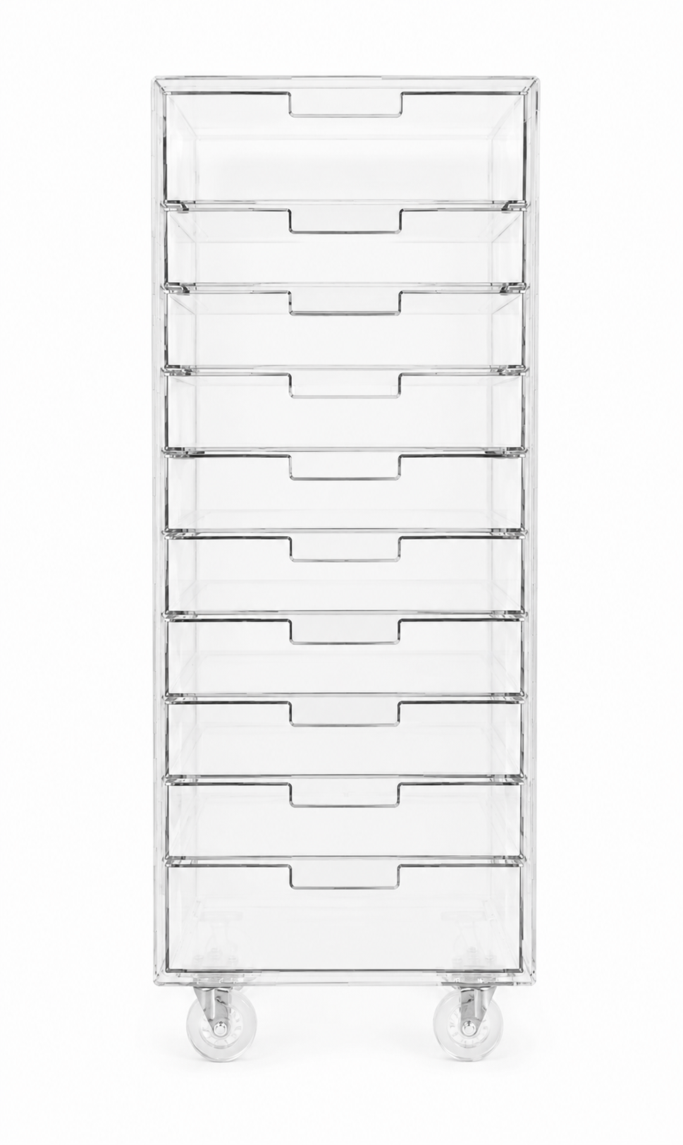 Gaveteiro organizador móvel 10 gavetas - H=85cm