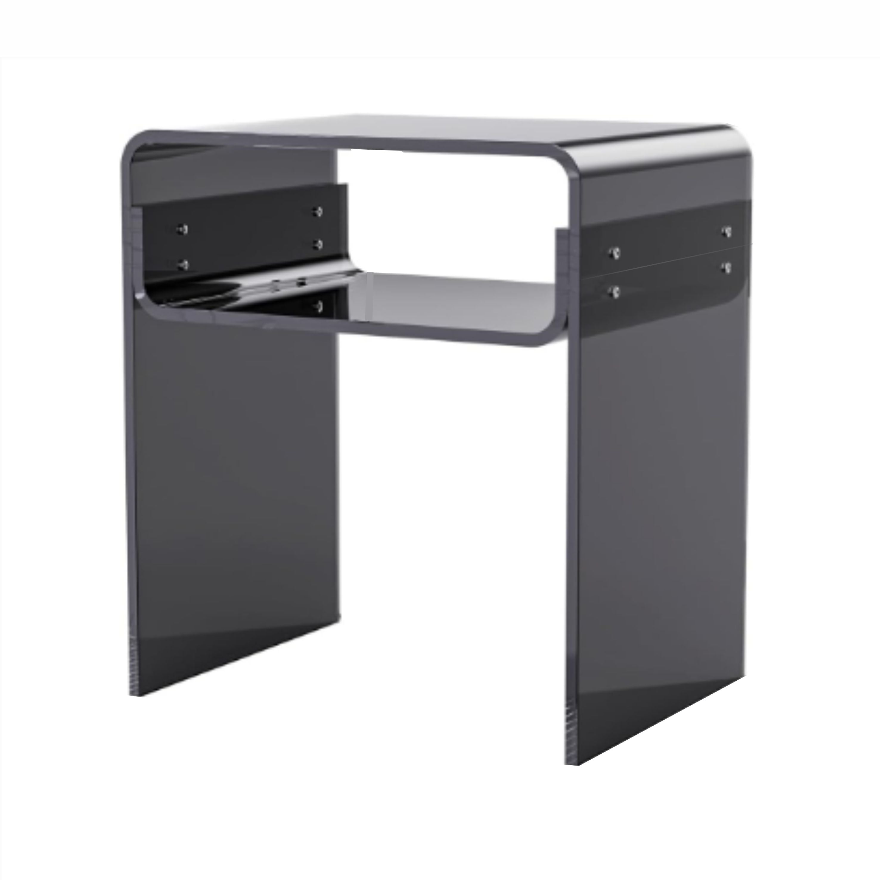 Mesa de Canto Montável em Acrílico Cristal